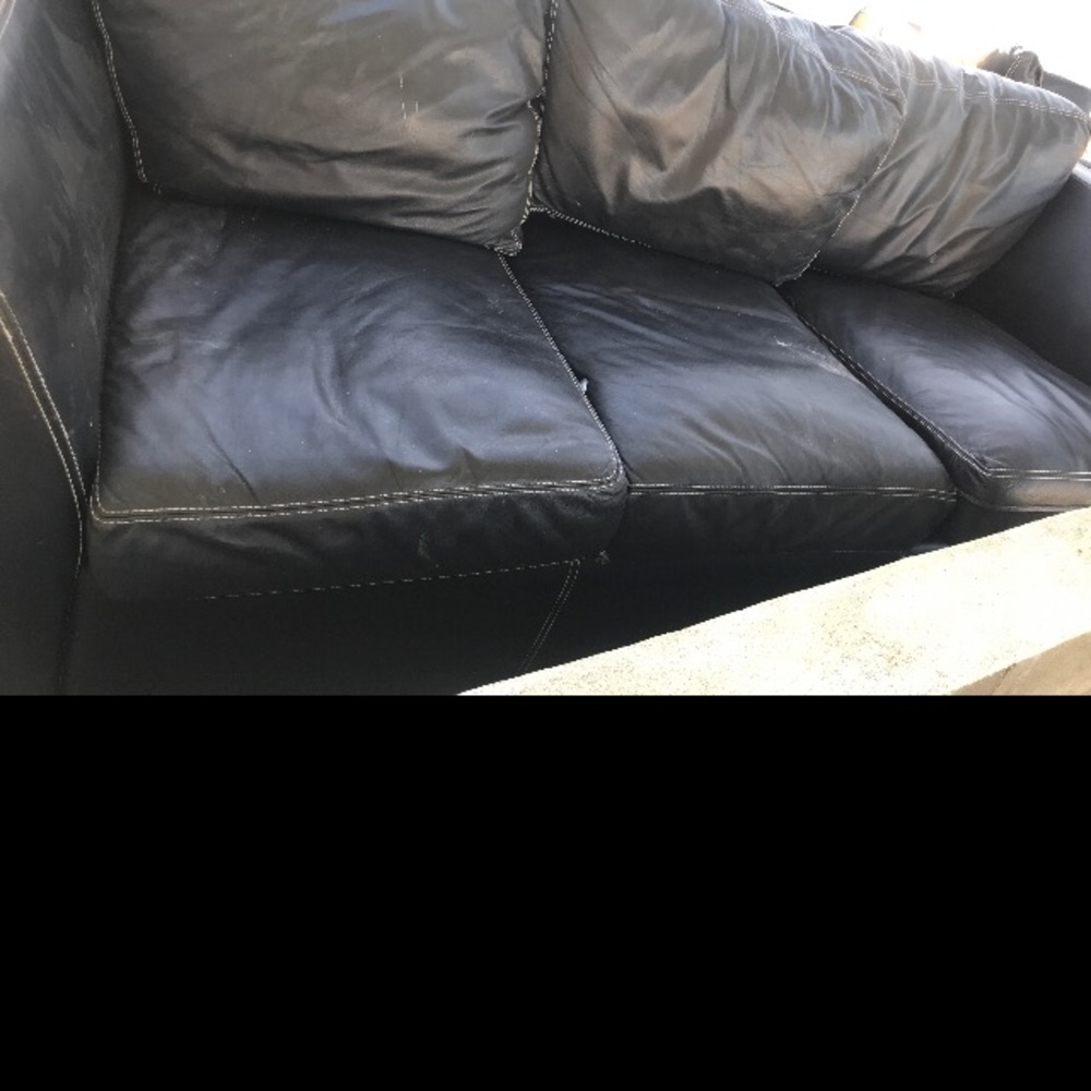 Black Leather couches